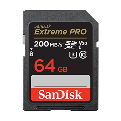 SanDisk 64GB Extreme PRO, scheda SDXC, + RescuePro Deluxe fino a 200 MB/s, UHS-I Class 10 U3 V30