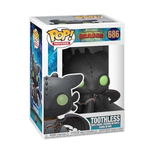 Funko Pop! Vinyl: How To Train Your Dragon 3: Toothless - Figura in Vinile da Collezione - Idea Regalo - Merchandising Ufficiale - Giocattoli per Bambini e Adulti - Movies Fans