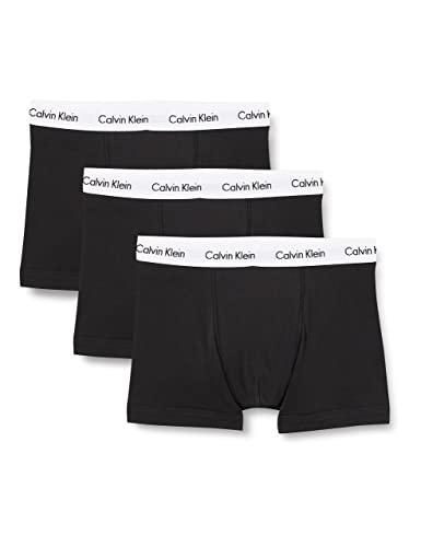 Calvin Klein Trunk 3pk 0000u2662g Boxer, Nero (Black), M Uomo