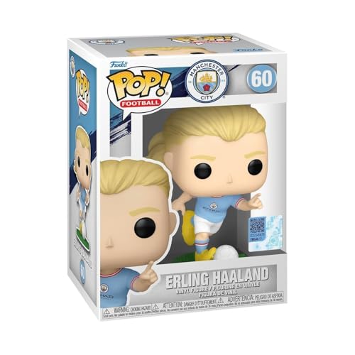 Funko POP! Football: Mancity - Erling Haaland - Manchester City FC - Figura in Vinile da Collezione - Idea Regalo - Merchandising Ufficiale - Giocattoli per Bambini e Adulti - Sports Fans
