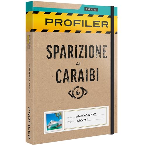 Platonia Games PROFILER - Sparizione Ai Caraibi - : John LeBlanc è scomparso - Gioco di società Escape Game - Gioco d'indagine collaborativa coinvolgente, 1-6 giocatori
