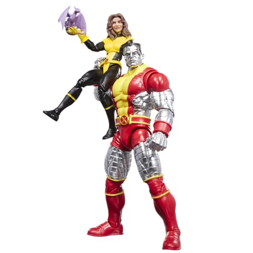 Hasbro Marvel Legends Series, Kitty Pryde degli X-Men e Marvel's Colosso, confezione da 2 action figure collezionabili da 15 cm ispirate ai fumetti 