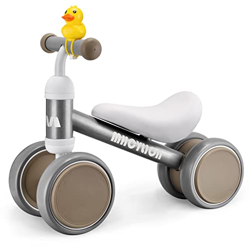 MHCYLION Bicicletta Senza Pedali per 10-24 mesi Baby Walkers Giocattoli Regalo per Bambini Bicicletta Equilibrio Bambino d'argento