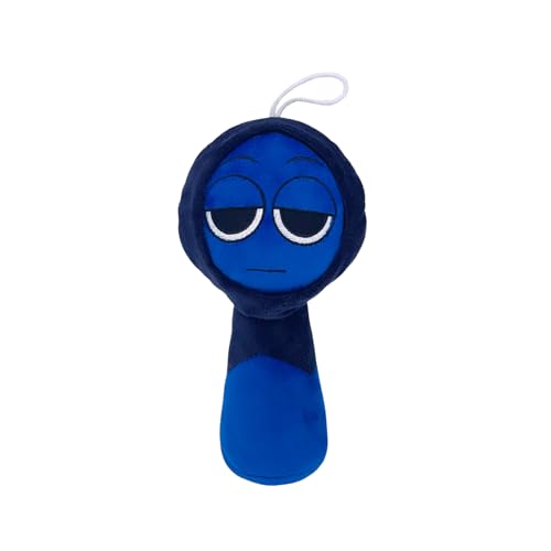 Benolls Sprunki Plushies Merch,Sprunki Plush Toys,Soft Stuffed Animal Pillow Figure Doll Christmas Birthday Gifts for Adult Kids (Dark Blue)