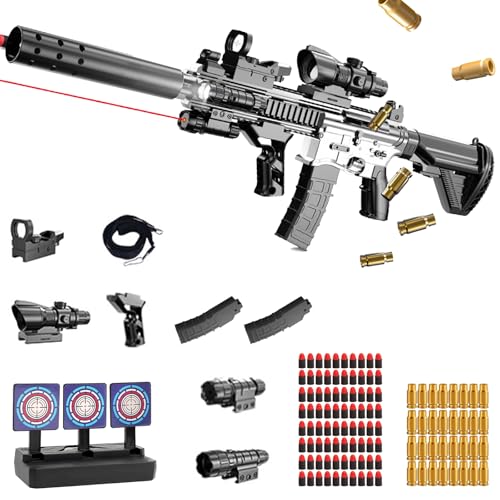 Pistola Giocattolo a Proiettile Morbido,Blaster in Schiuma,Pistole Giocattolo Sparatutto,Giocattolo di Schiuma Blaster,per il Gioco All'interno e All'aperto,Regali di Compleanno per 14+