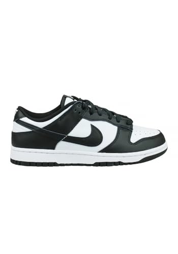 Nike Dunk Low Retro, Sneaker Uomo, White/Black-White, 43 EU
