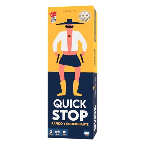 Quick Stop: Juego de Mesa Dinámico para Familia y Amigos - Creatividad y Rapidez - Versión Entretenida del Juego Stop