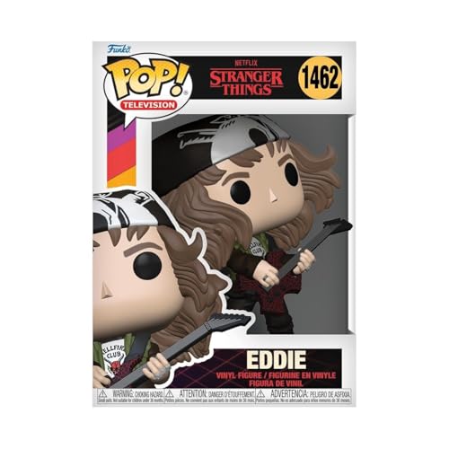 Funko Pop! TV: Stranger Things - Hunter Eddie With Guitar​​- Figura in Vinile da Collezione - Idea Regalo - Merchandising Ufficiale - Giocattoli per Bambini e Adulti - TV Fans