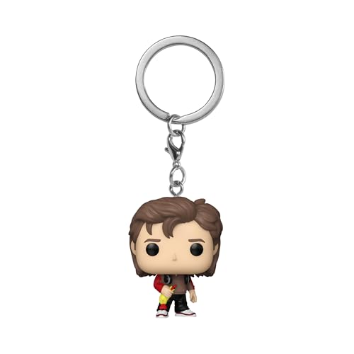 Funko POP! Keychain: Stranger Things Season 5 - Steve Harrington - Mini Figura in Vinile da Collezione Novità Portachiavi - Riempitivi per Calze - Idea Regalo - Minifigure