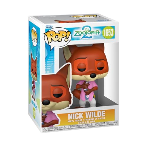 Funko Pop! Disney: Zootopia 2 - Nick Wilde - Figura in Vinile da Collezione - Merchandising Ufficiale - Giocattoli per Bambini e Adulti - Cartoon/Animation Fans - Figura per i Collezionisti