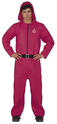 FIESTAS GUIRCA Costume da Gamer Cappuccio Rosso per uomo adulto (44-46)
