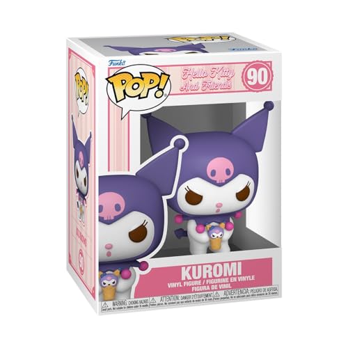 Funko Pop! Sanrio: HK - Kuromi - Hello Kitty - Figura in Vinile da Collezione - Idea Regalo - Merchandising Ufficiale - Giocattoli per Bambini e Adulti - Cartoons Fans - Figura per i Collezionisti