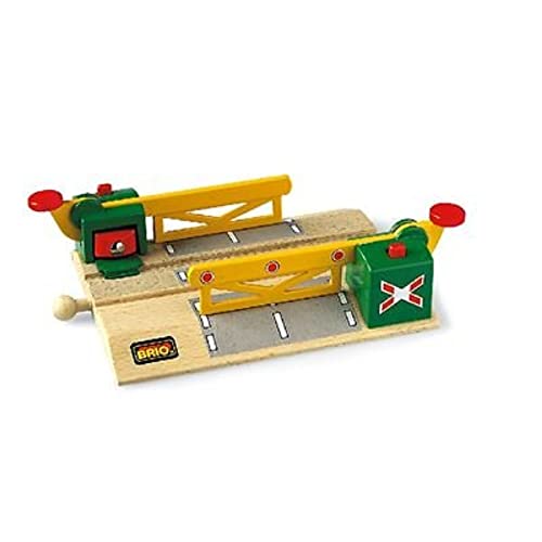 BRIO World – Passaggio A Livello Magnetico | Pista In Legno Per Bambini | Treno Brio Bambini 3 Anni O Più | Idee Regalo | Regalo 3 Anni