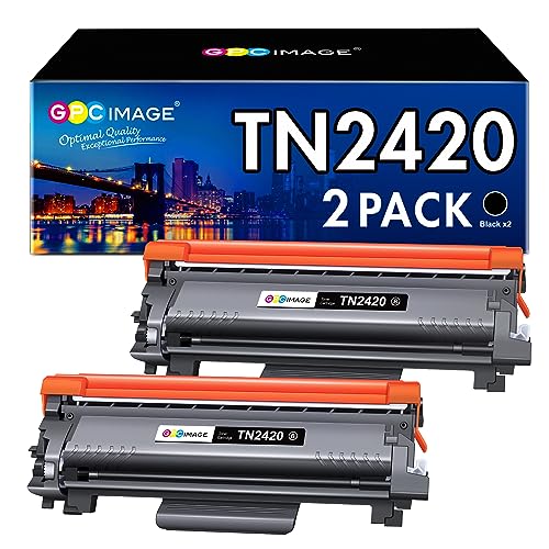GPC Image TN2420 TN2410 Compatibili per Brother TN-2420 TN2410 Cartucce di Toner per MFC-L2710DW L2710DN L2730DW L2750DW HL-L2310D L2350DW L2370DN DCP-L2510D L2530DW (Nero, 2-Pack)