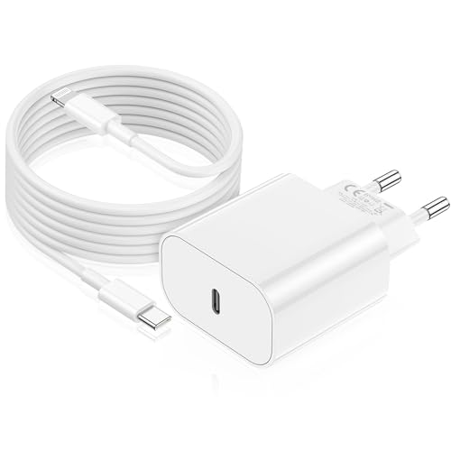 Jeenek Caricatore Rapido cavetto iPhone 14 13 Certificato, Caricabatterie USB C 20W con Cavo veloce 2M Adattatore caricabatteria Spina per apple iPhone 12 11 Pro Max/plus/Mini/XS/XR/8/7/iPad/SE