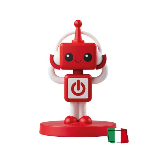 FABA Personaggio Sonoro - FABA•ME rosso - Crea la tua storia! Registra la tua voce, 60 Minuti di Registrazione, Playlist personalizzate (estendibile a 90 minuti al primo accesso all'APP MYFABA)