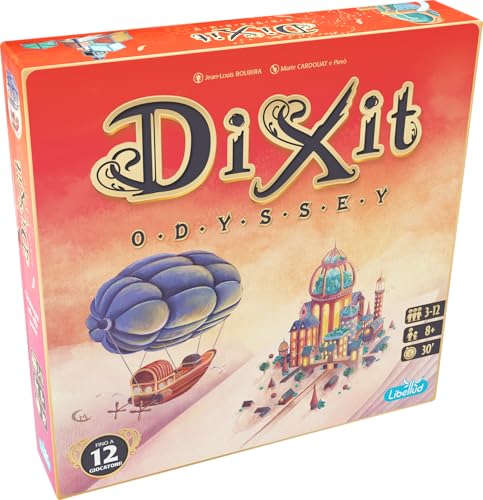 Asmodee - Dixit Odyssey, Gioco da Tavolo di Immaginazione e Fantasia, Carte da Gioco Illustrate, 3-12 Giocatori, 8+ Anni, 30 min, Edizione In Italiano