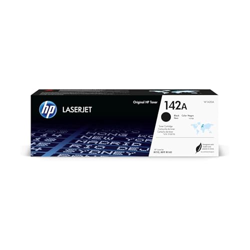 HP 142A Nero, W1420A, Cartuccia Toner Originale da 950 Pagine, Compatibile con le Stampanti LaserJet M110w, M140w e Stampanti LaserJet HP+ M110we e M140we