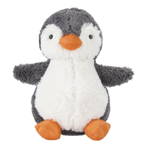 Peluche Pinguino Bambola, 23cm Pinguino Peluche Giocattolo, Grigio Pinguino Pupazzo Decorazioni Regalo per Bambini Adulti e Fans