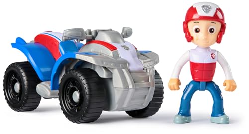 Paw Patrol, quad di Ryder 2025, veicolo giocattolo con action figure da collezione, giocattoli orientati alla sostenibilità per bambini e bambine dai 3 anni in su