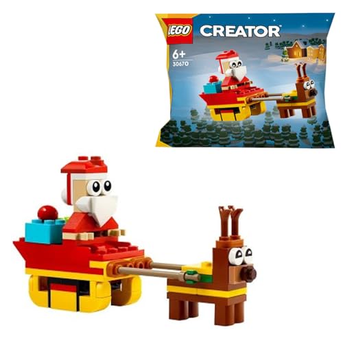 LEGO CREATOR 30670 - Set di sacchetti di plastica con Babbo Natale in slitta