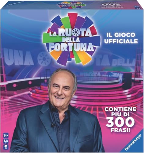 Ravensburger - La Ruota Della Fortuna | Giochi Da Tavolo Adulti | Gerry Scotti | Giochi Da Tavolo Divertenti +14 Anni | Gioco Da Tavola | 3+ Giocatori | Regalo Natale