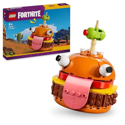 LEGO Fortnite Durrr Burger Giocattolo - Action Figure dal Videogioco da Esposizione con Caratteristiche Autentiche come lo Stuzzicadenti - Regalo per Gamer, Bambini, Bambine e Fan da 9 Anni - 77070