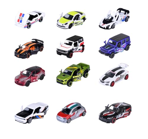 Majorette – Racing Premium Cars 6+1 Assortiti – Modellini Auto da Corsa in Metallo Die-Cast, Collezione Premium con Parti Apribili, 8504000000, Giocattolo per Bambini dai 3 Anni in su