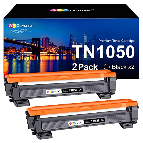 GPC Image TN1050 Compatibili per Brother TN1050 TN-1050 Cartucce di Toner per DCP-1612W DCP-1610W HL-1210W MFC-1910W HL-1112 HL-1212W DCP-1510 MFC-1810 DCP-1612 (Nero, 2-Pack)