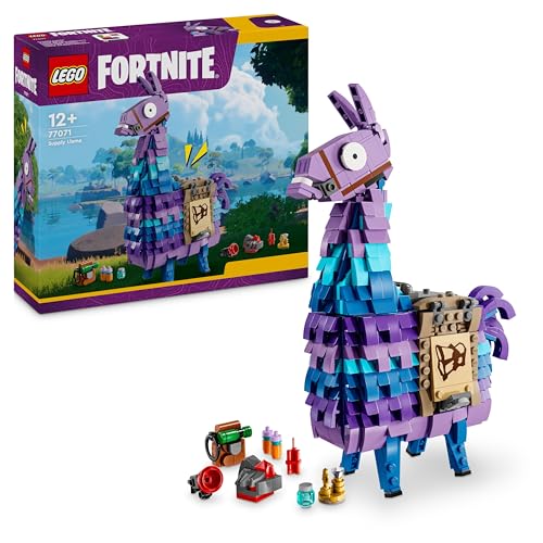 LEGO Fortnite Lama delle Scorte Giocattolo - Action Figure dal Videogioco da Esposizione con Accessori Incluso Succo Succoso - Regalo per Gamer, Bambini e Bambine da Collezione da 12 Anni - 77071