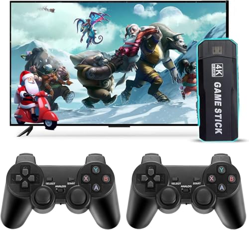 Console di gioco retro.2025 Mini console wireless USB HD Game Stick TV Console di gioco integrata 40000 giochi Treasure Console di videogiochi. Portatile e facile da trasportare