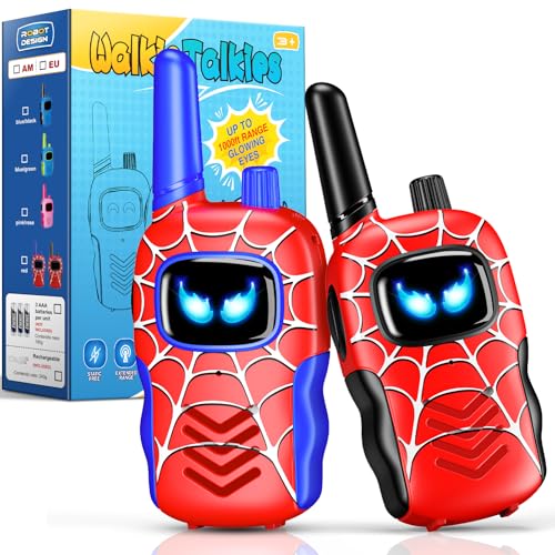 Toyokid Walkie Talkie Bambini, Gioco Bambino 3 4 5 6 7 8 9 10 Anni Maschio Regalo Bimbo Bimba 3-12 Anni Giochi Bambini 3-12 Anni Giocattoli Giochi da Esterno per Bambini